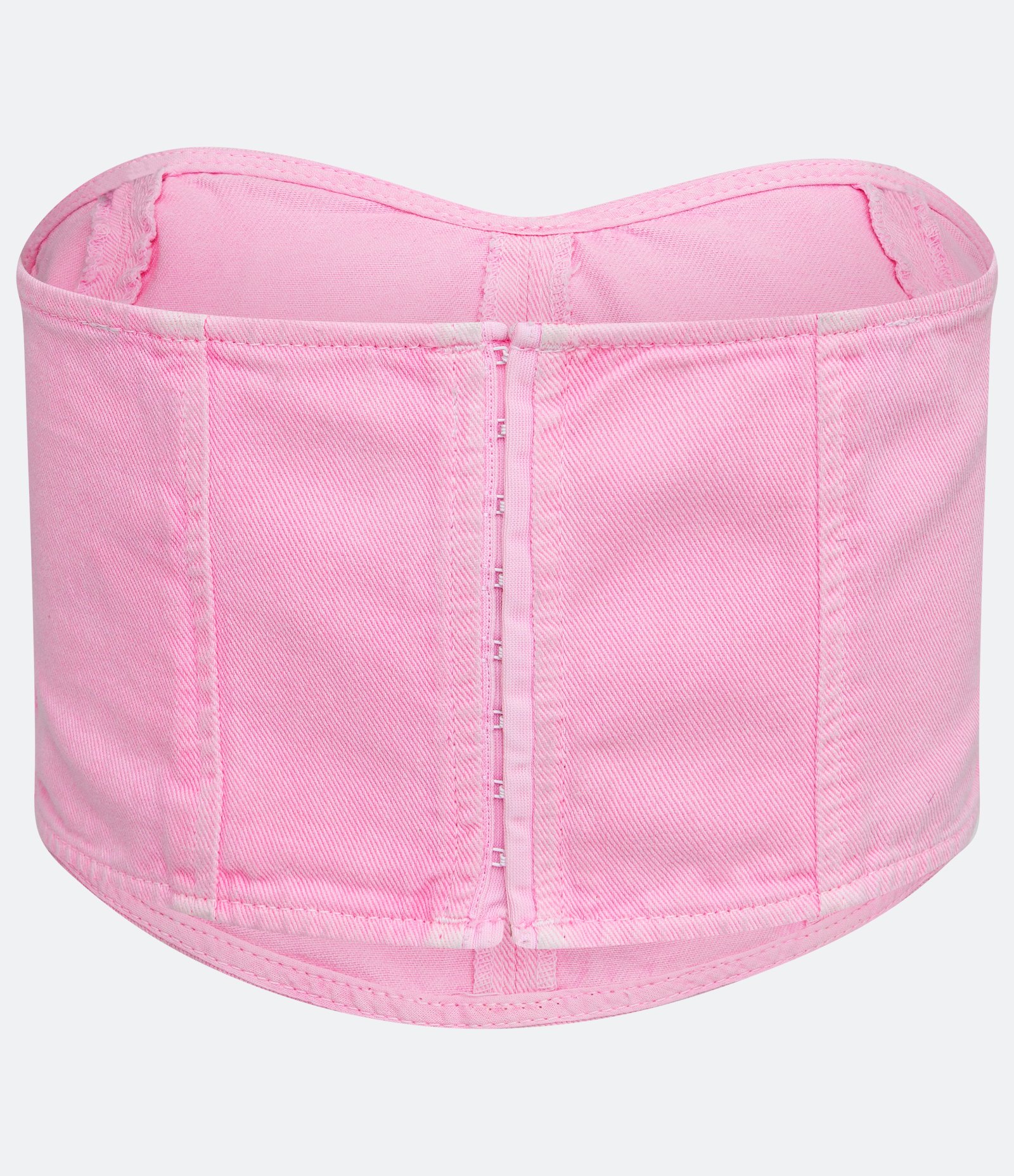 Blusa Cropped Corpete em Sarja com Recortes 6