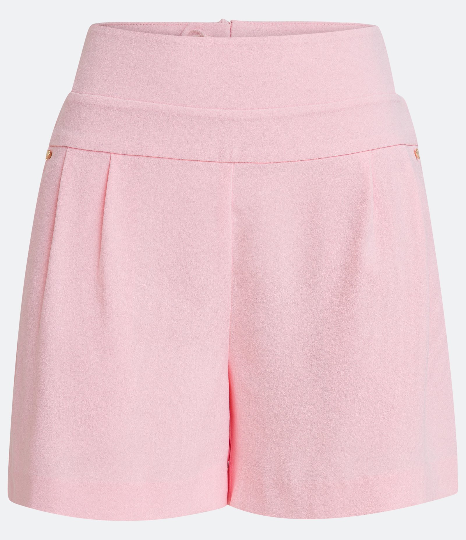 Short Evasê em Crepe com Recorte Rosa 6