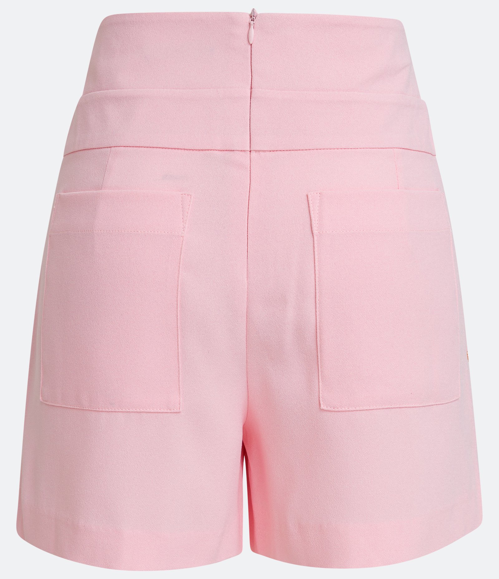 Short Evasê em Crepe com Recorte Rosa 7