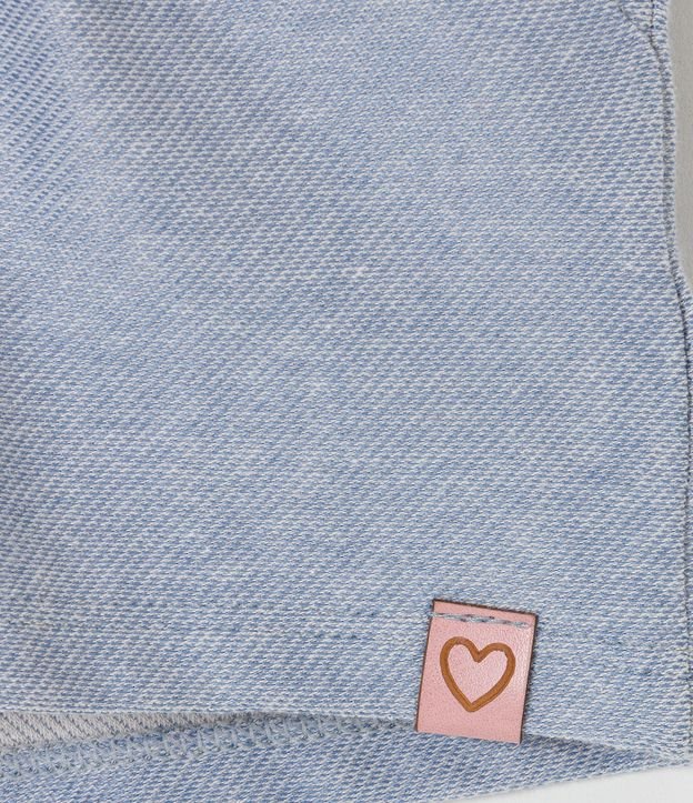 Short Infantil con Detalles de Lazos - Talle 0 a 18 meses Azul 4