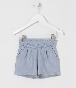 Short Infantil con Detalles de Lazos - Talle 0 a 18 meses