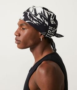 Bandana em Algodão com Estampa Camper