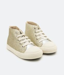 Tênis Infantil Abotinado com Glitter  - Tam 20 ao 27