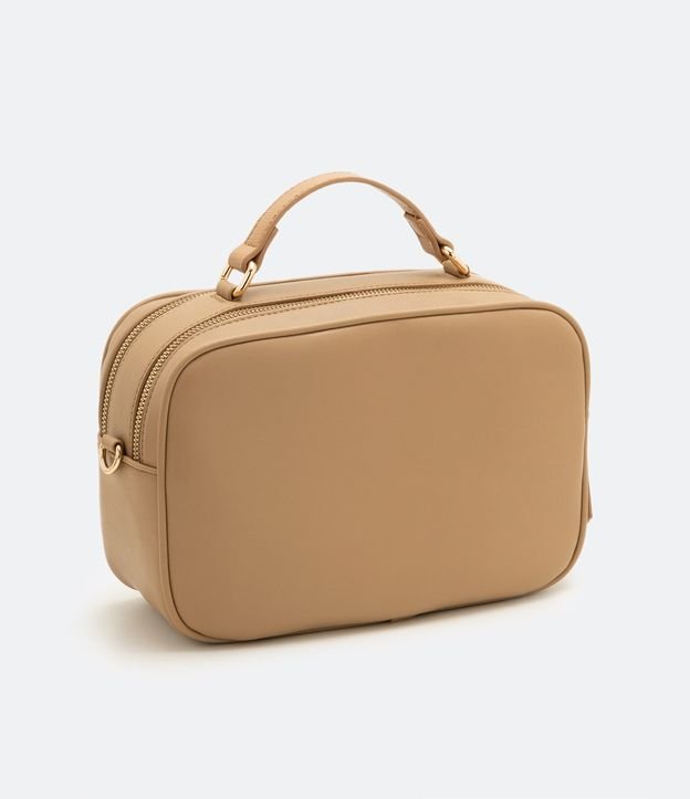 Bolso Transversal Camera Bag con Asas de Gorgurión Beige 3