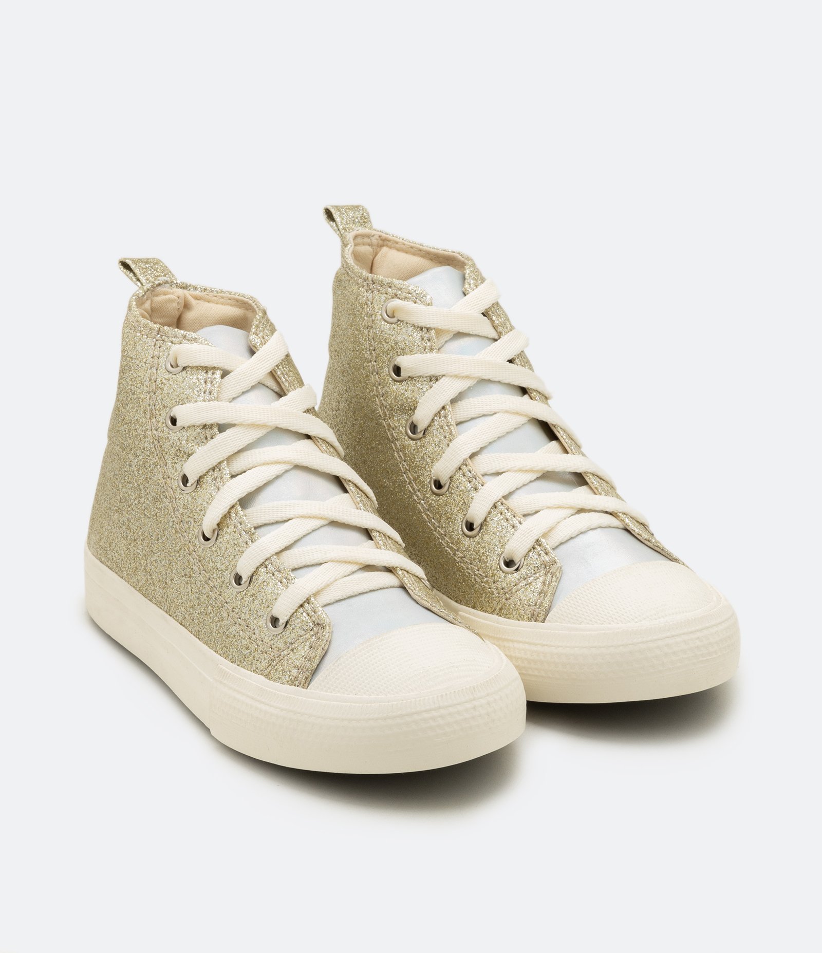 Tênis Infantil Abotinado com Glitter - Tam 28 ao 37 Dourado 1
