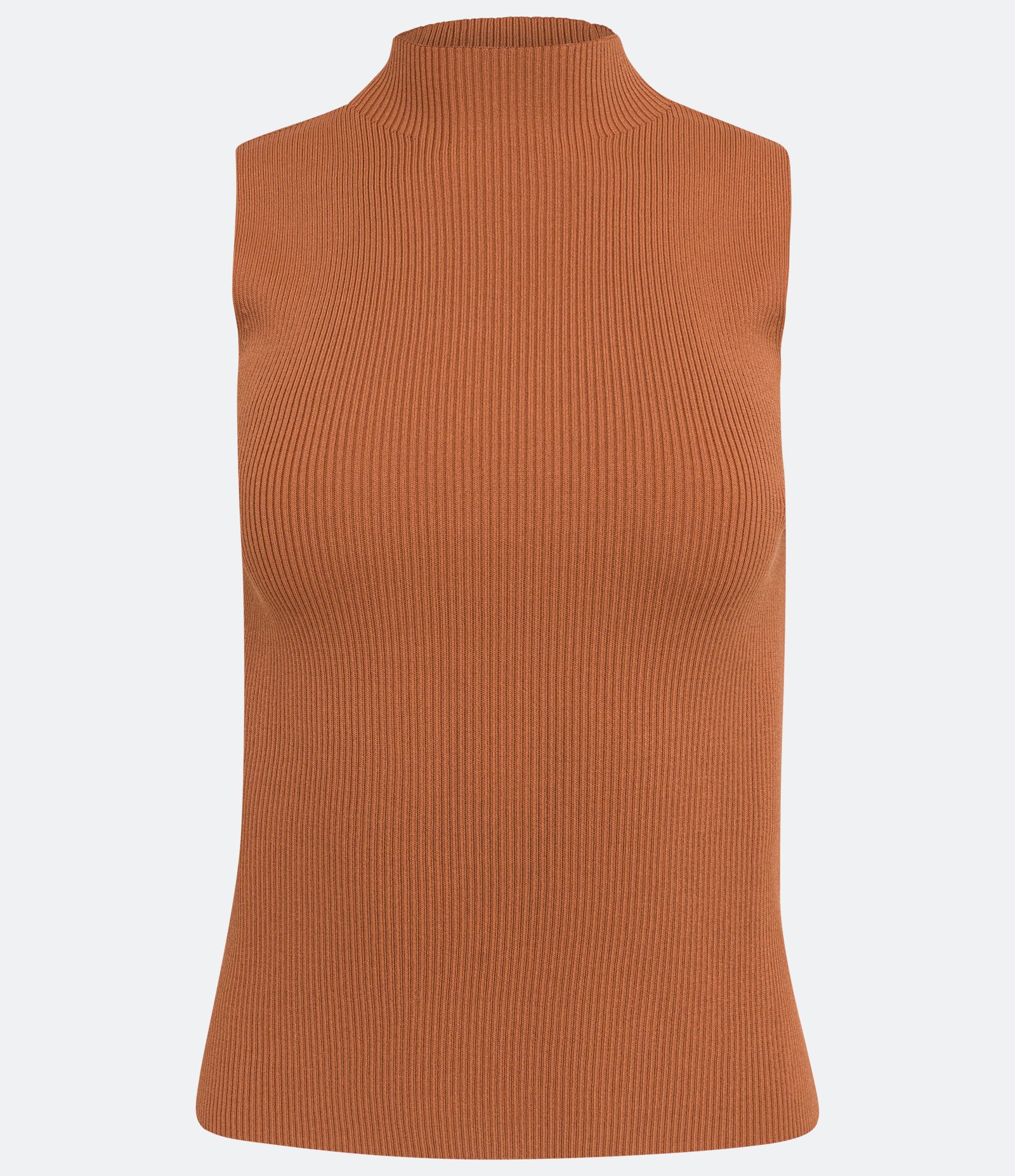 Blusa Regata Básica em Tricô com Gola Alta 5