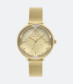 Relógio Technos Analógico com Caixa e Pulseira em Aço Dourado 2036MPS/1X