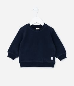 Blusão Básico Infantil com Botões no Ombro - Tam 0 a 18 meses