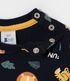 Imagem miniatura do produto Enterito Infantil con Estampado de León y Tigre - Talle 0 a 18 Meses Azul 4