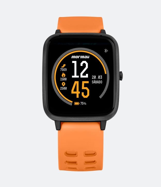 Relógio Mormaii Smartwatch com Display LCD e Pulseira em Silicone MOLIFEAK/8L