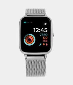 Relógio Mormaii Smartwatch com Display LCD e Pulseira em Aço MOLIFEAM/7D