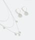Imagem miniatura do produto Conjunto Caravana y Collar Capas en Metal con Colgante de Medallas Brillantes Gris 1