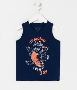 Regata Infantil com Estampa de Dinossauro - Tam 1 a 5 anos