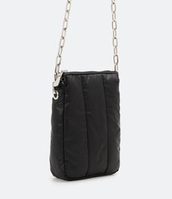 Bolsa Porta Celular Reversível com Estampa Animal Print e Alça de Corrente