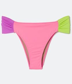 Biquíni Calcinha em Poliamida com Franzido Lateral Curve & Plus Size