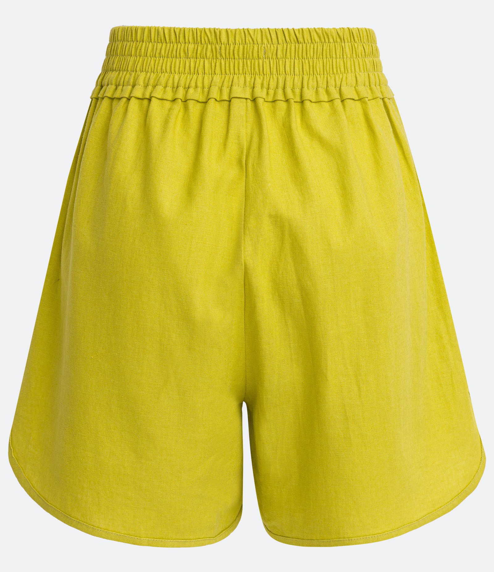 Short Runner em Viscolinho Amarelo 6
