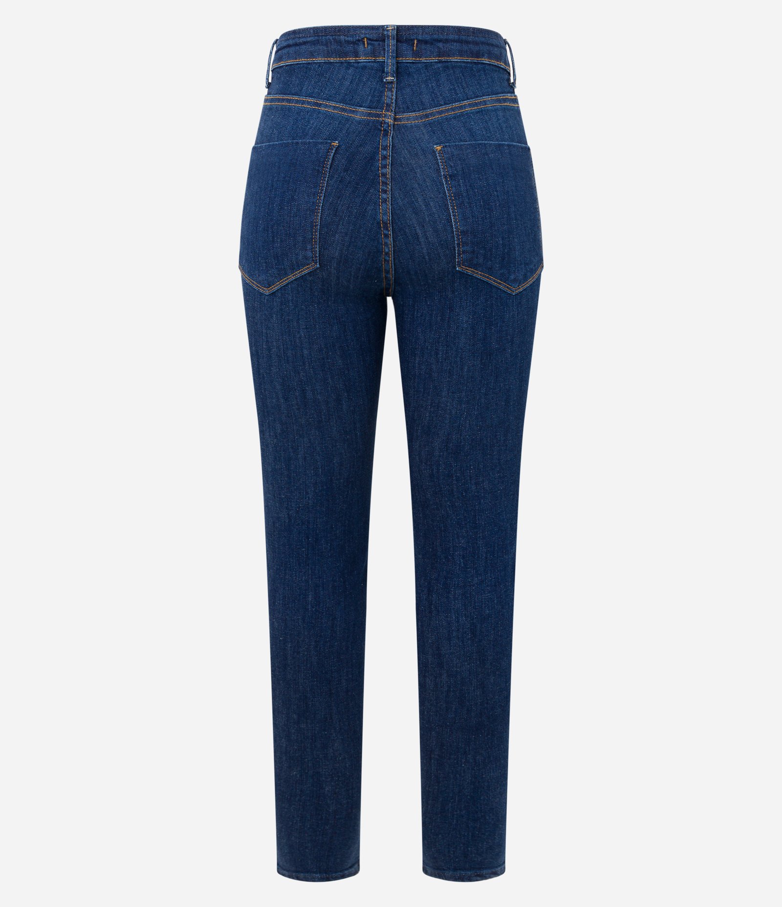 Calça Skinny em Jeans com Barra Dobrada Azul 7