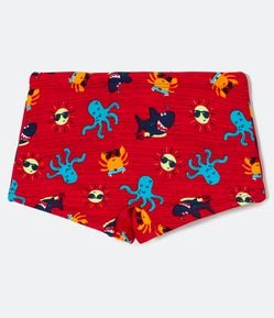 Sunga Boxer Infantil Estampado Fondo del Mar- Talle 1 a 4 años