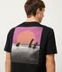 Imagem miniatura do produto Remera en Algodón con Estampado Sound of Waves Negro 7