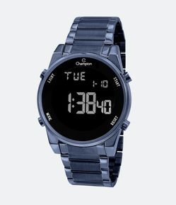 Relógio Champion Digital com Caixa e Pulseira em Aço CH40071A