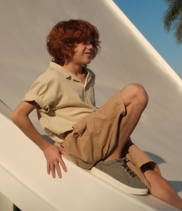 Cor: Bege Médio | Tamanho: 7-8