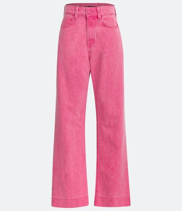 Calça Wide Leg em Sarja