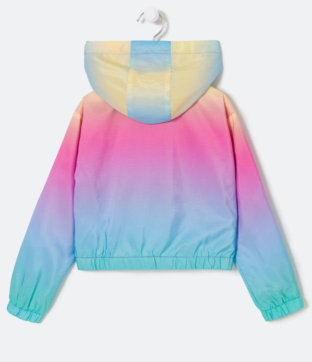 Campera Rompevientos Infantil Dip Dye - Talle 5 a 14 años Rosado 2