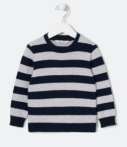 Blusão Suéter Infantil Listrado - Tam 1 a 4 Anos