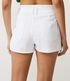 Imagem miniatura do produto Short Baggy en Sarga con Cintura Elástica y Pliegues Blanco 3