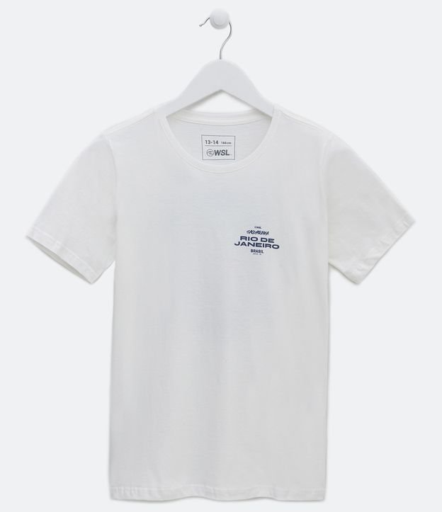 Camiseta Infantil com Estampa WSL Rio de Janeiro - Tam 5 a 14 anos