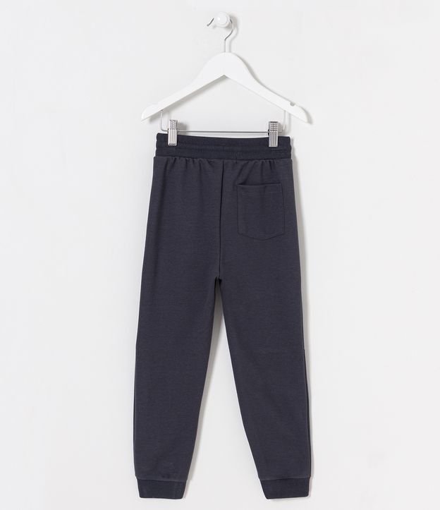 Pantalón Infantil en Algodón con Detalle Lateral - Talle 5 a 14 años Gris 2