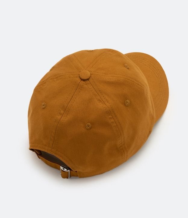 Gorra Ala Curva en Algodón con Bordado Not Your Girl Amarillo 2