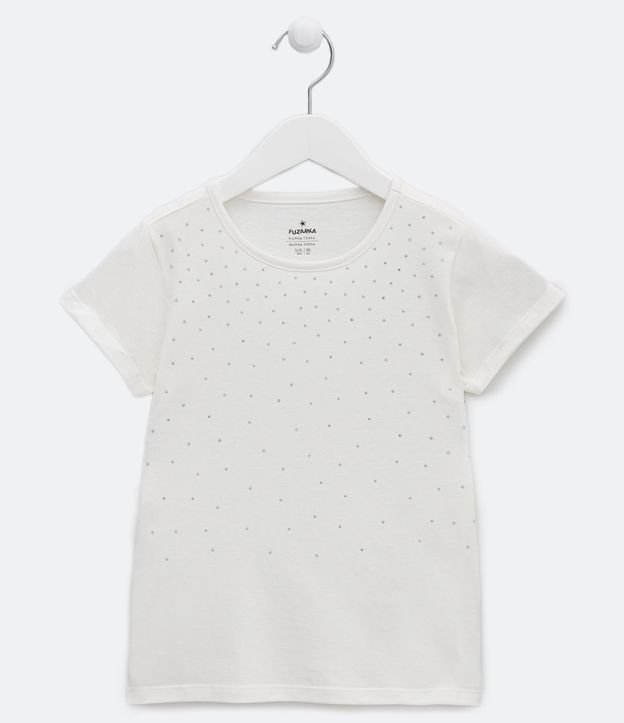 Blusa Infantil com Brilhos - Tam 5 a 14 anos