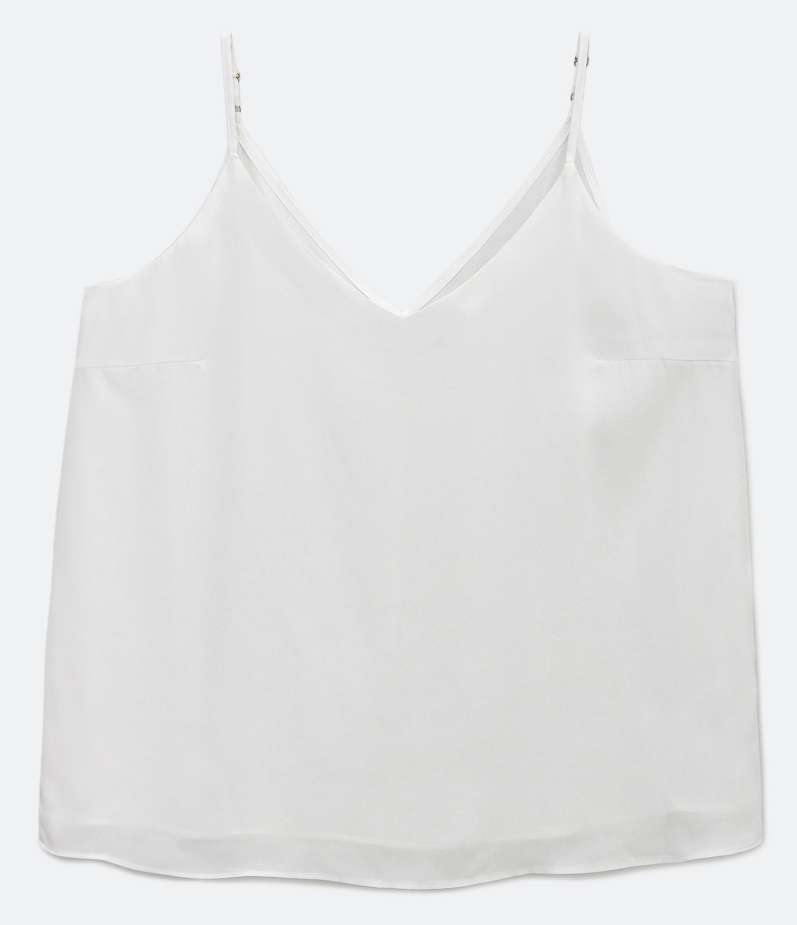 Blusa Regata Básica em Crepe Curve & Plus Size Branco 5