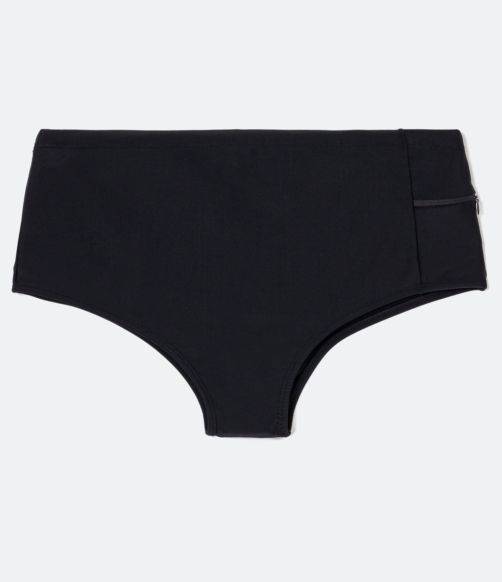 Sunga em Poliamida com Bolsinho de Zíper Lateral Preto 4