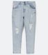 Imagem miniatura do produto Pantalón Jeans Skinny Destroyed en las Rodillas Azul 6