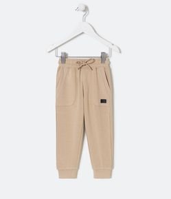 Calça Infantil Estampa em Lettering no Bolso - Tam 1 a 4 Anos