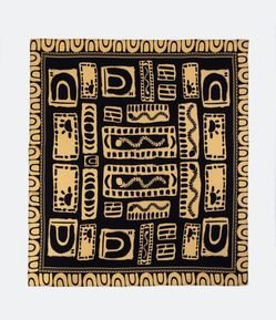 Canga em Viscose com Estampa Carimbo Dara