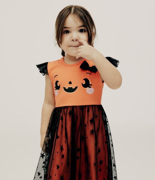 Fantasia Halloween Body Vestido Abóbora Baby Infantil Foto