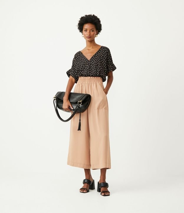 Calça Cargo LOLANTA Meninas - Brilho Metálico Com Cós Elástico