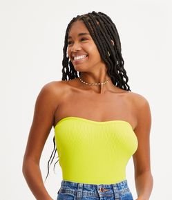 Blusa Tomara Que Caia em Tricô Canelado