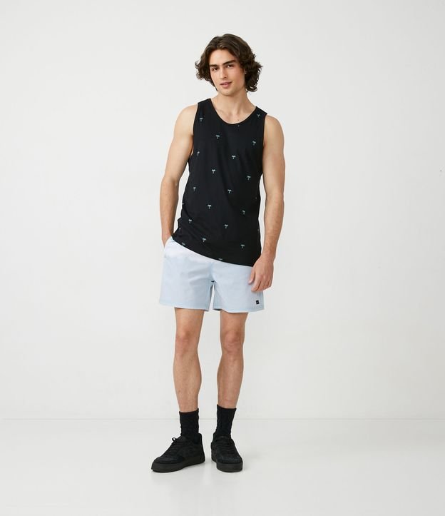 Bermuda com Cós Elástico e Estampa Tie Dye