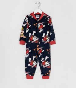 Pijama Jumper Infantil em Fleece com Estampa Patrulha Canina - Tam 1 a 4 Anos