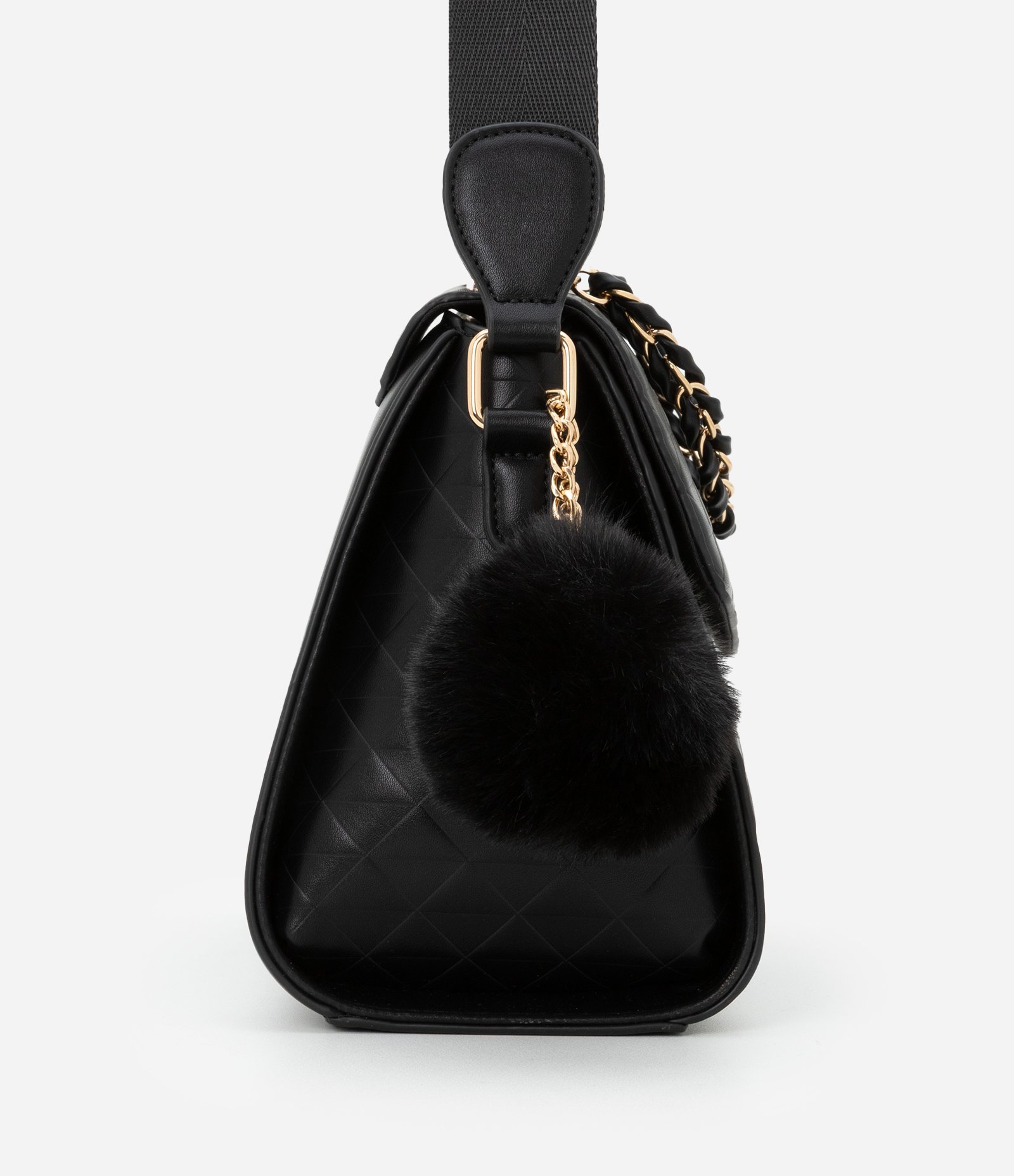 Bolsa Transversal Estruturada com Alça de Corrente 3