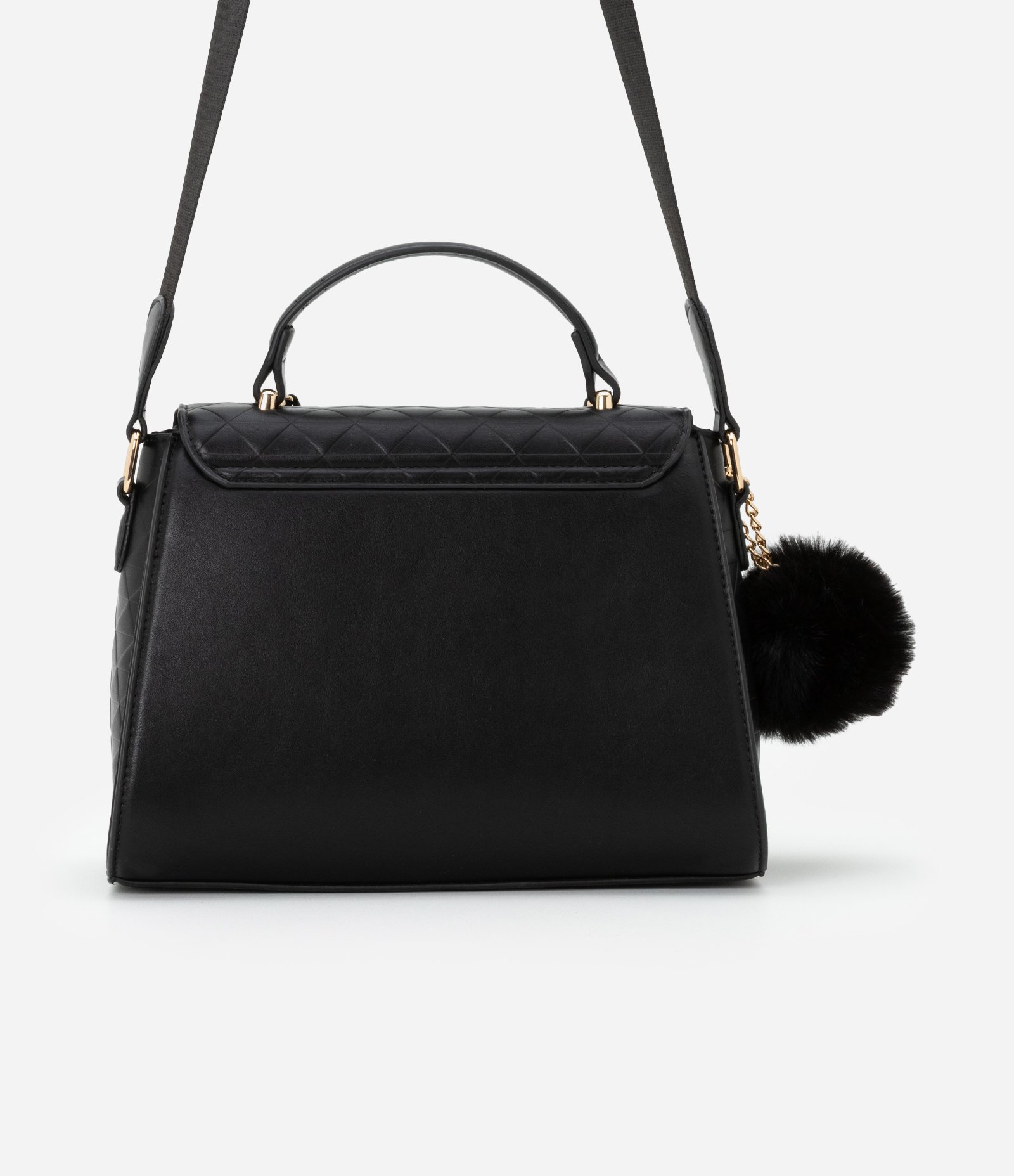 Bolsa Transversal Estruturada com Alça de Corrente 4