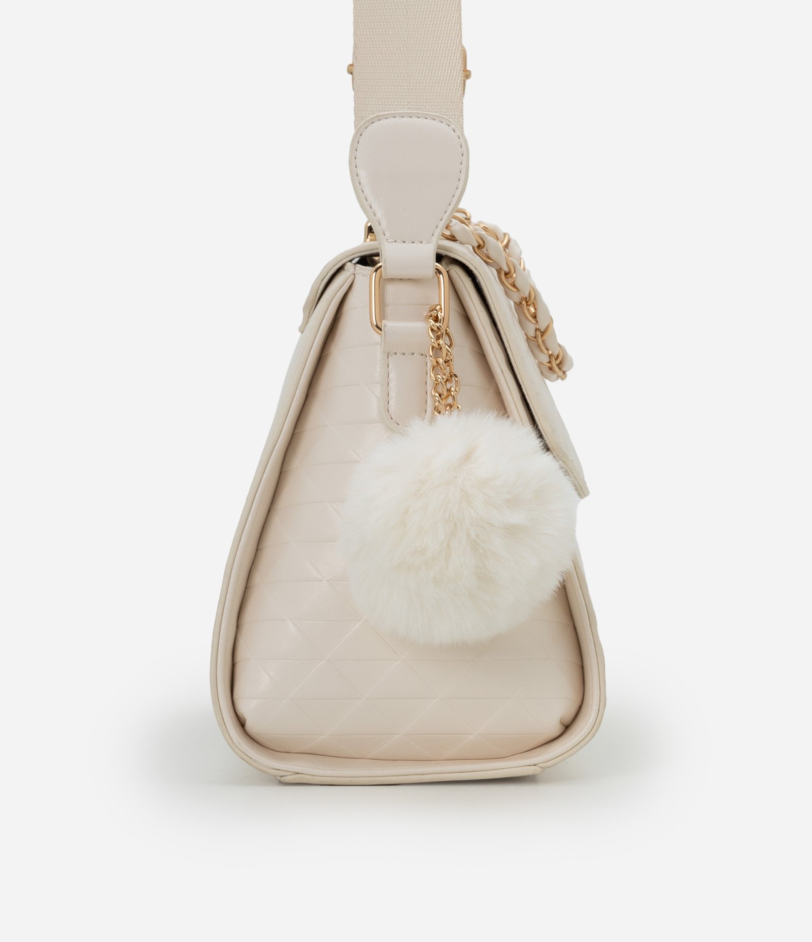 Bolsa Transversal Estruturada com Alça de Corrente 3