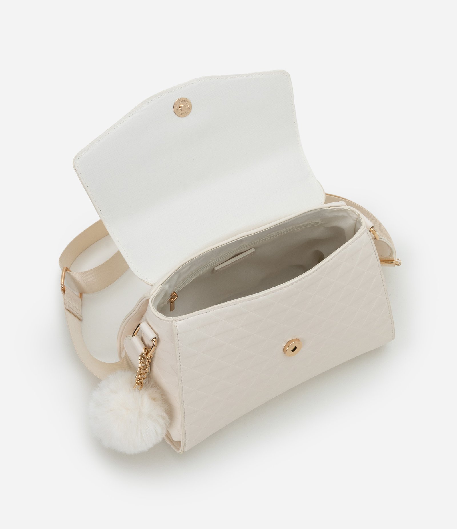 Bolsa Transversal Estruturada com Alça de Corrente 5