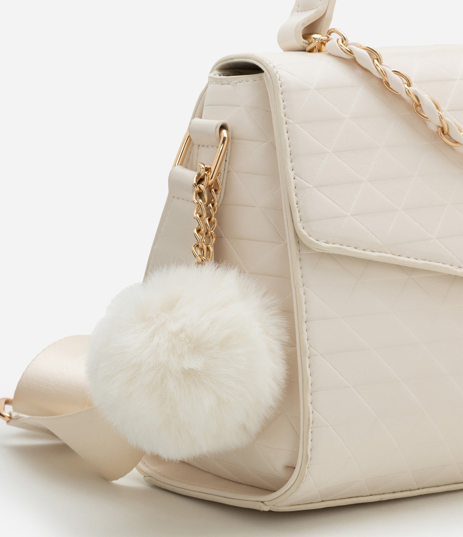 Bolsa Transversal Estruturada com Alça de Corrente 7