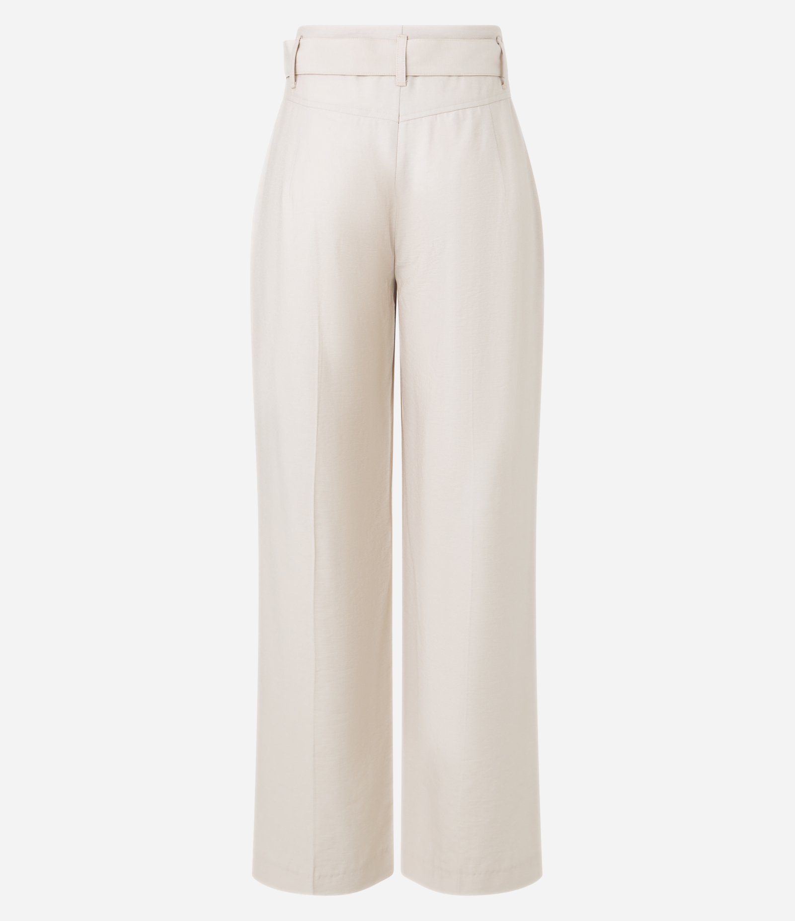 Calça Wide Leg em Viscose com Cinto Fivela Off White 7