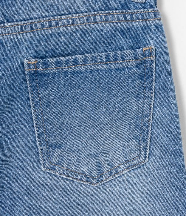 Bermuda Infantil em Jeans com Puídos - TAM 5 a 14 Anos Azul 6